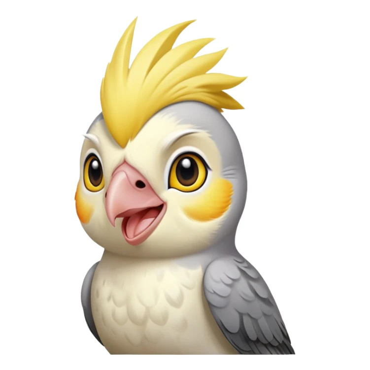 cockatiel bird very happy sticker