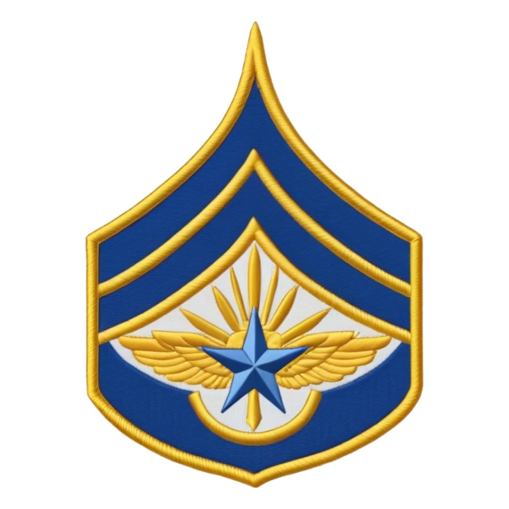 AFJROTC Cadet Airman rank insignia sticker