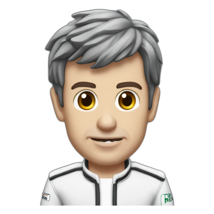 Toto Wolff avec des boutons qui pleure sticker