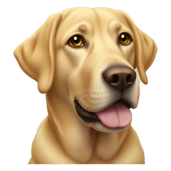 Golden lab with halo sticker