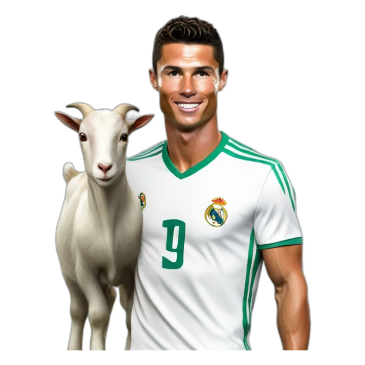 Cristiano Ronaldo whit goat sticker