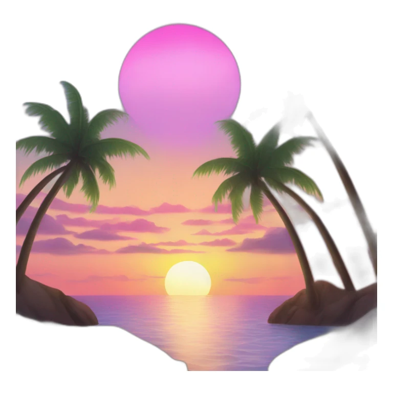 Design a breathtaking sunrise scene with vibrant colors over a tranquil ocean. sticker