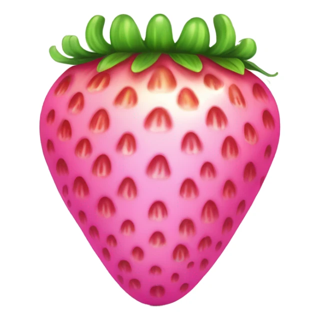 shimmery pink strawberry sticker
