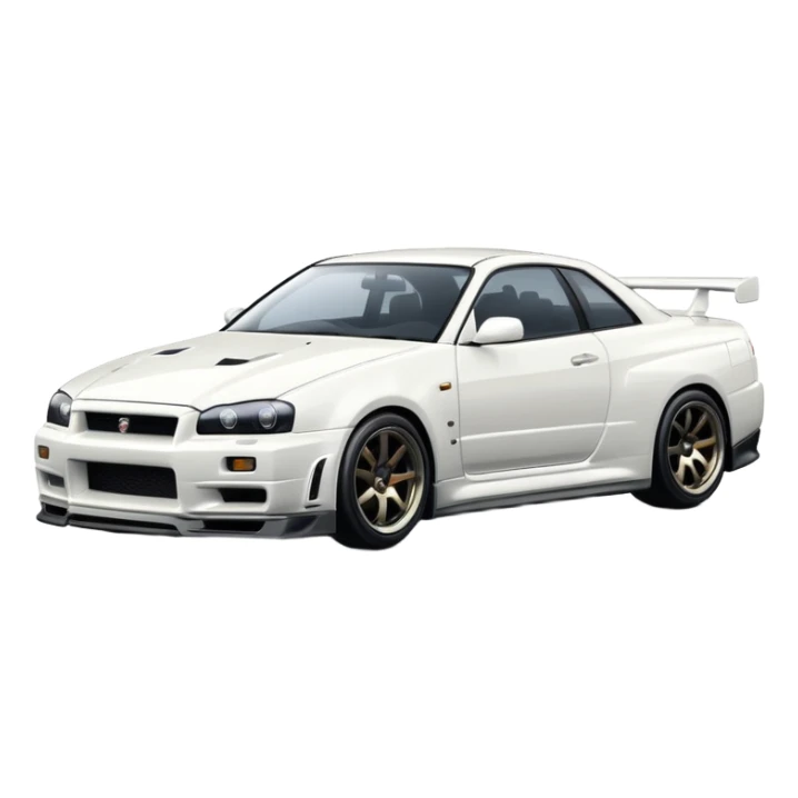 NISSAN SKILINE R34 White sticker