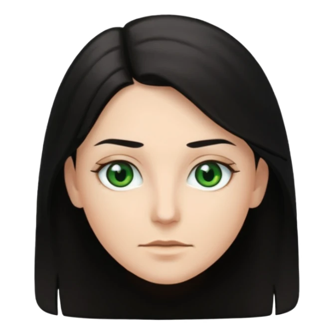 White man with black hair and green eyes. White winan, long light brown hair, “brown eyes” sticker