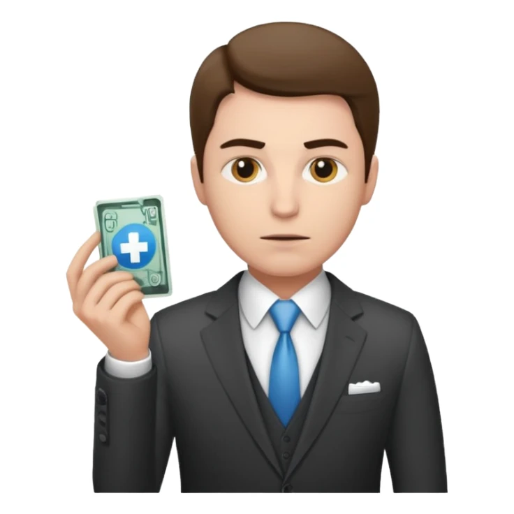 CEO investing money to a hospital sticker