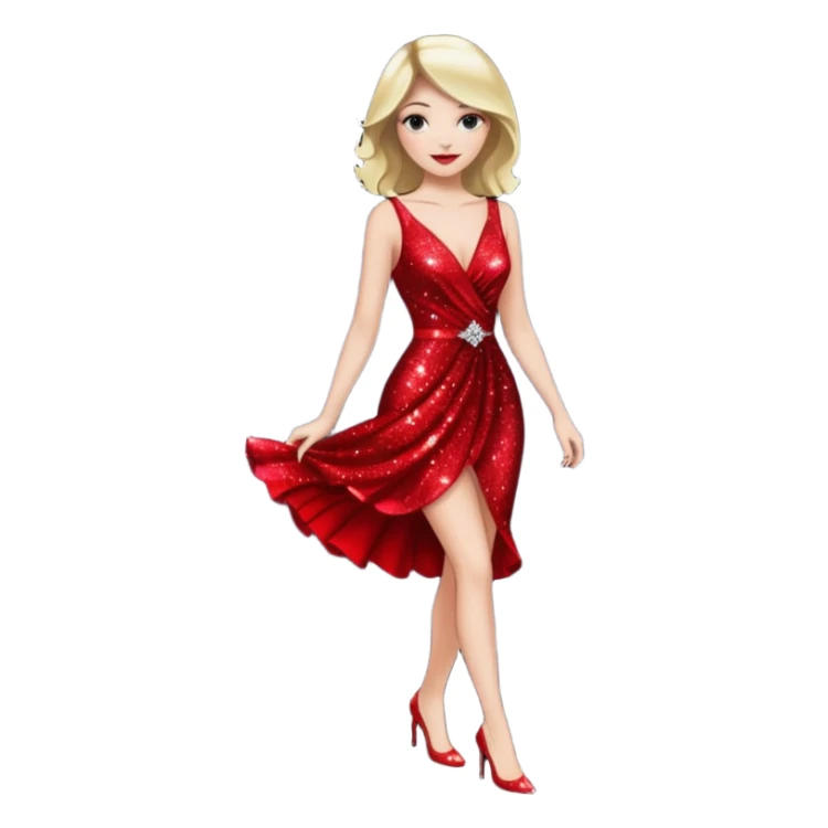 fancy woman walking to nightout sticker