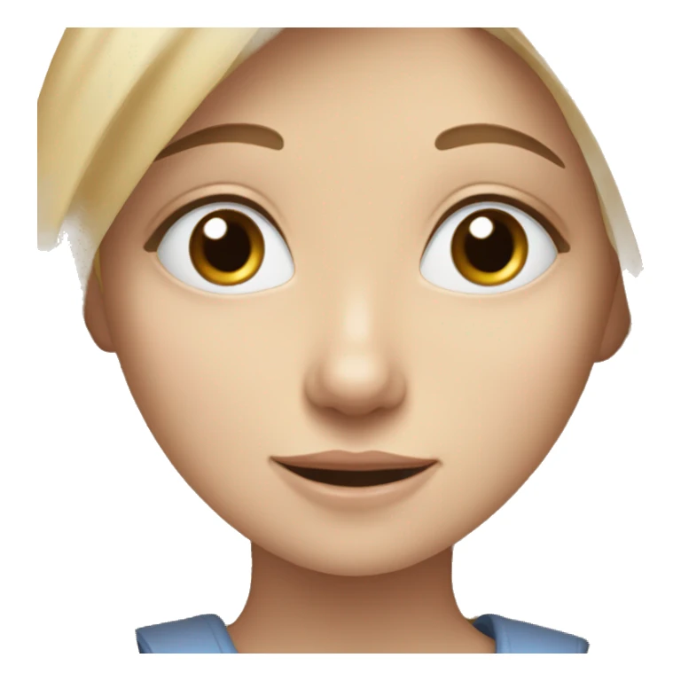 Blonde girl blue eyes and Two rabbits: one grey and one brown. sticker