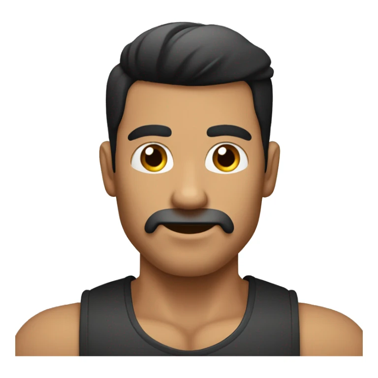 hombre blanco con cabello negro, masa muscular tomando jugo de un vas sticker