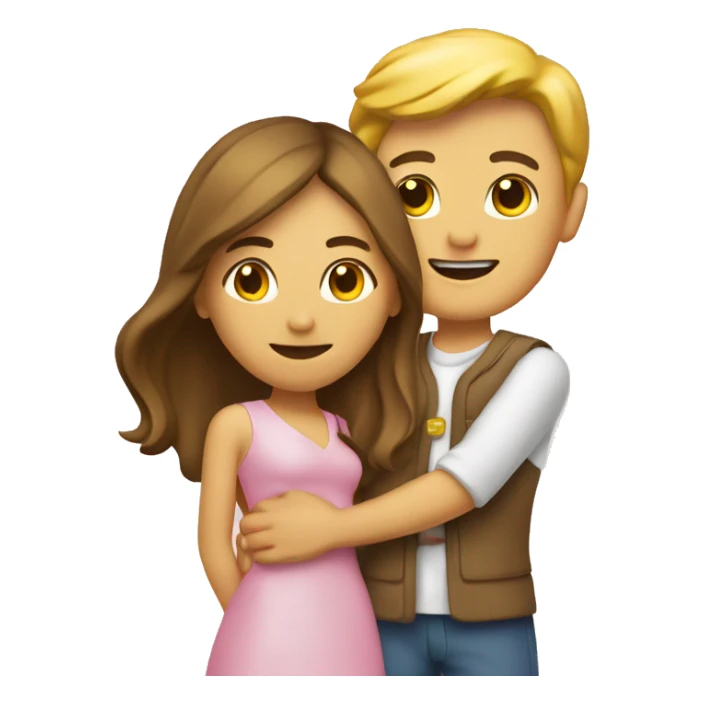 the sign “open” close to a romantic couple sticker