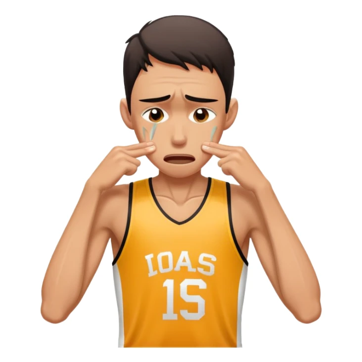 skinny athlete crying sticker