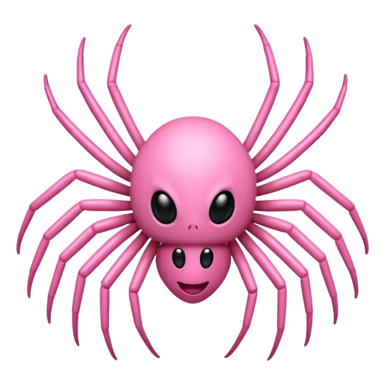 White and pink spider emoji ... Classic and with white strap sticker
