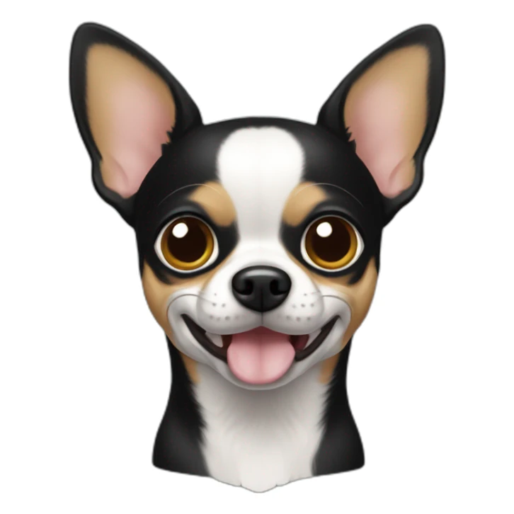 chihuahua NEGRO LAMIENDOSE sticker