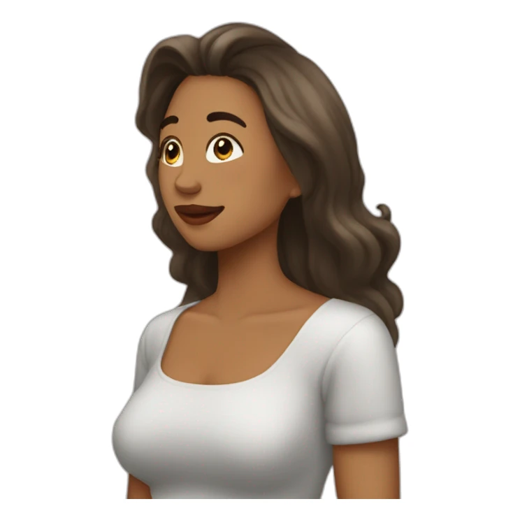 Mujer bajita hombre alto beso sticker