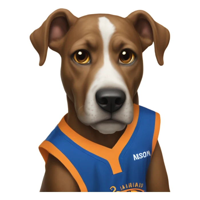 dog in a kevin durant jersey  sticker