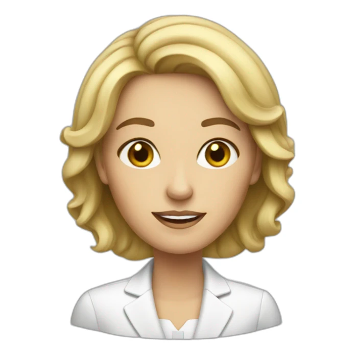 white woman executive sticker