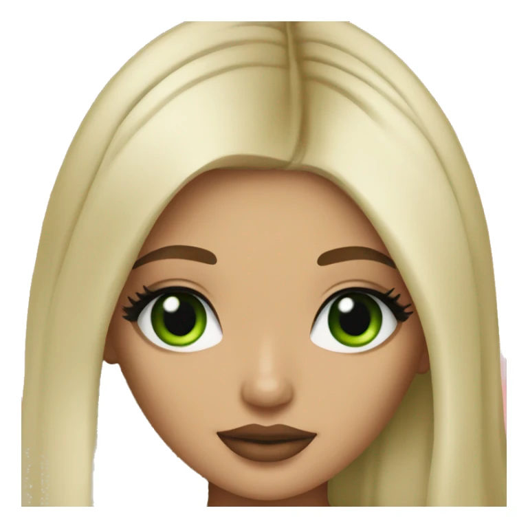 Kylie Jenner with green eyes blonde hair sticker