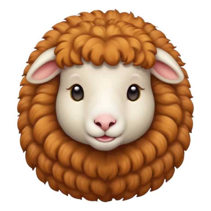 female sheep with gir hair sticker