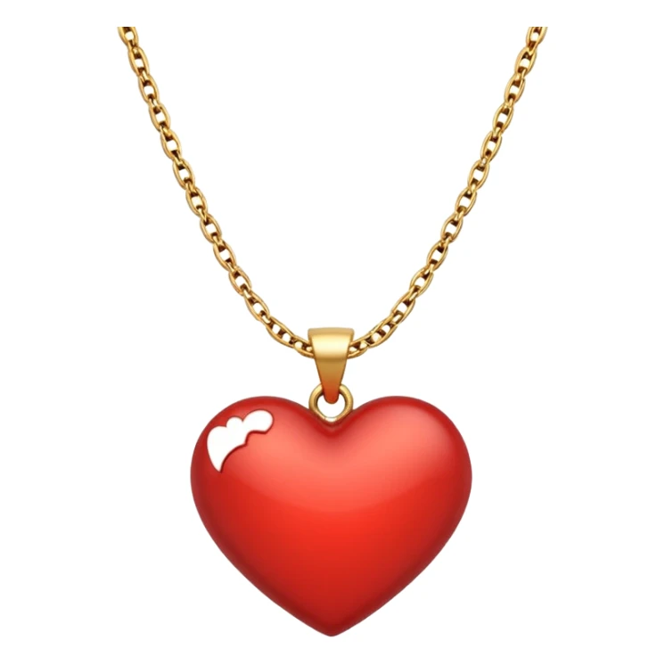 heart necklace sticker