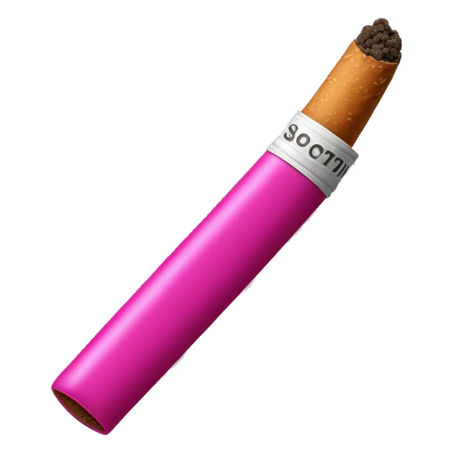 Scoiattolo fucsia con una sigaretta in bocca sticker