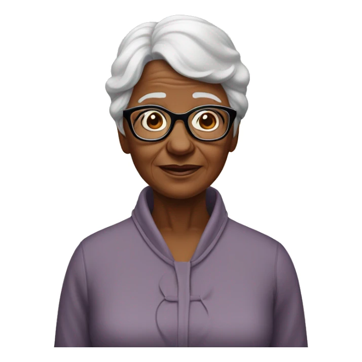 Grandma with glasses whos being baptized sticker