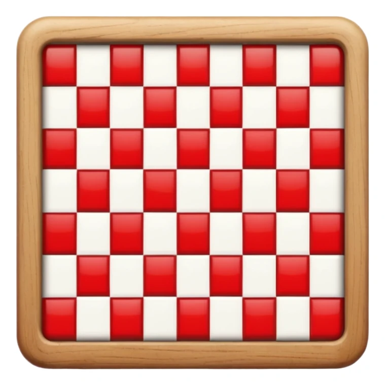 checker board mix with black and white and red sticker