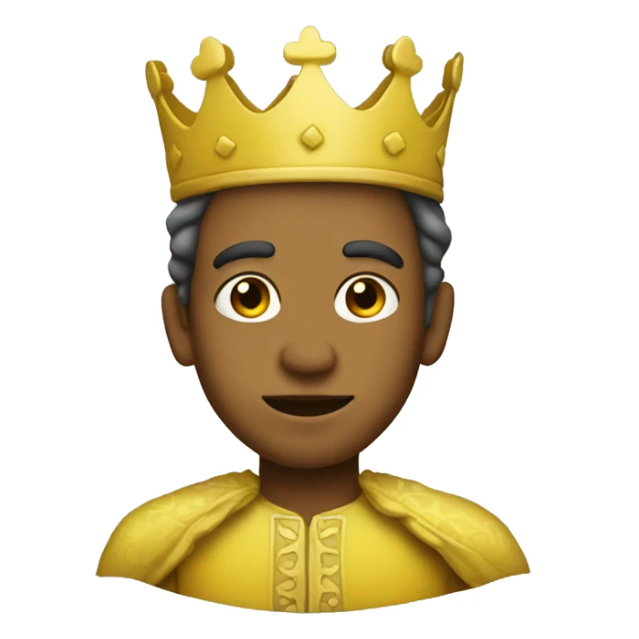 yellow standing prince with yellow skin sticker