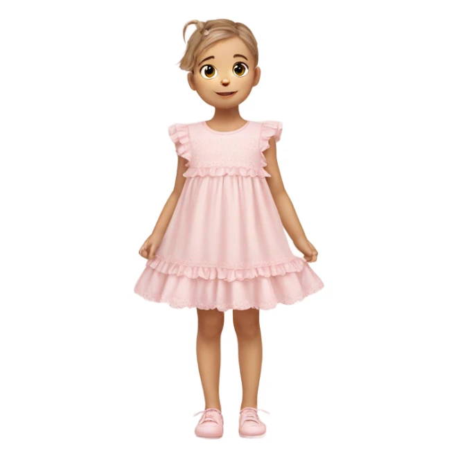 Baby pink dress sticker