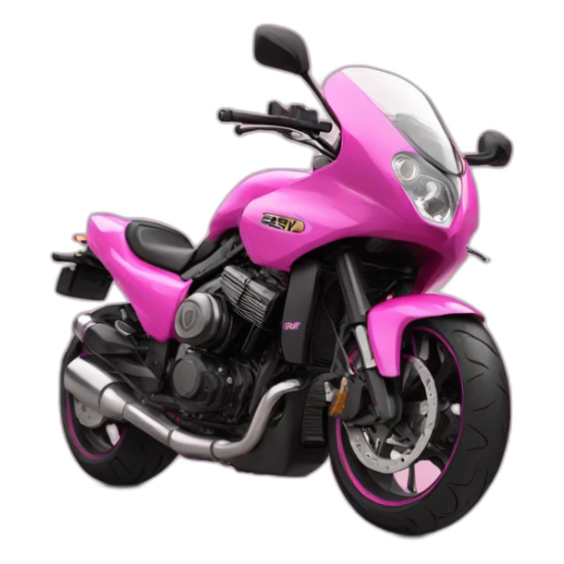 drag motorbike with pink nitroboost sticker