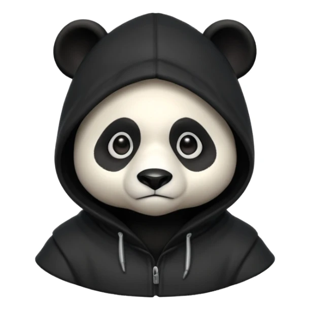 thief panda portrait, head and shoulders only, dark hood, secretive expression, stealthy burglar style, 3D cartoon, mobile game icon style, clean background, no text, no watermark
 sticker