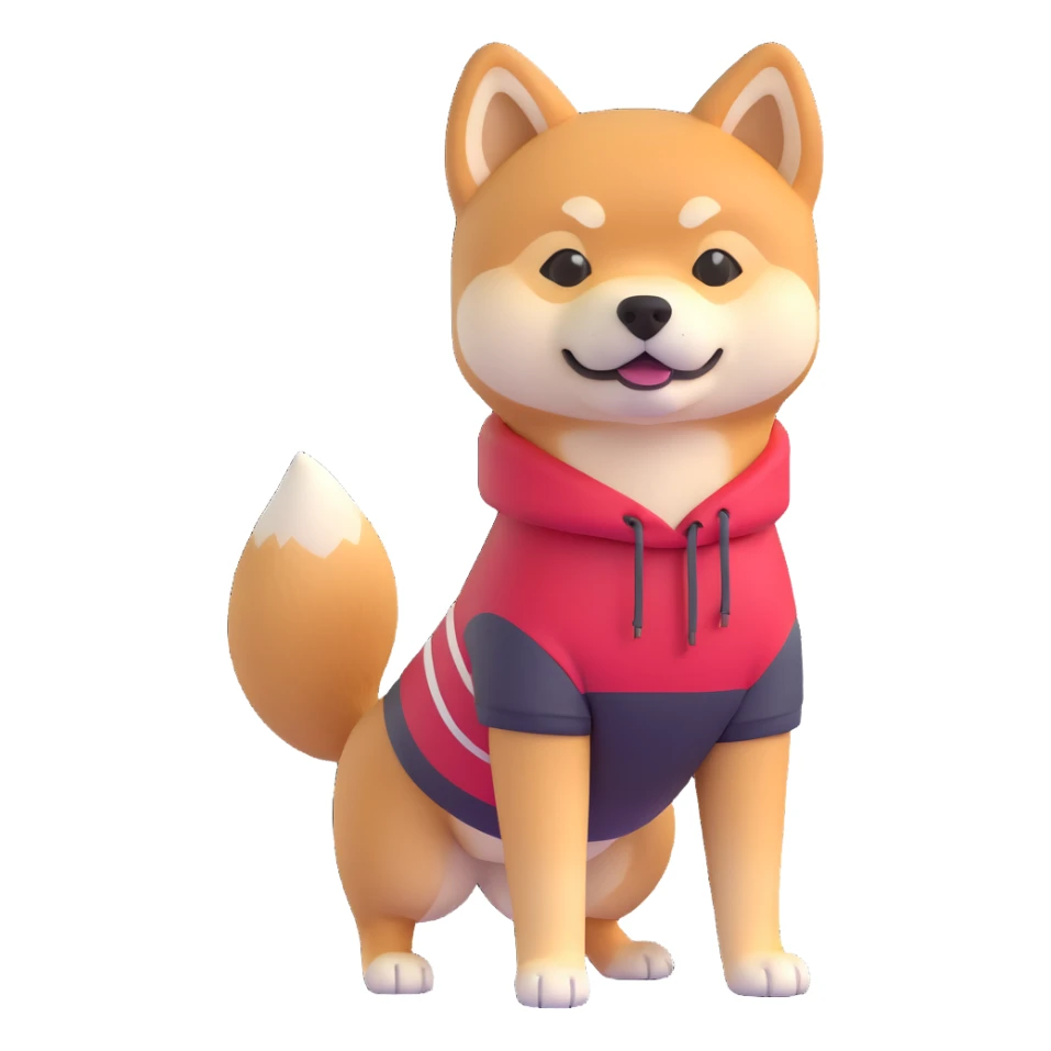 shiba inu at gym sticker