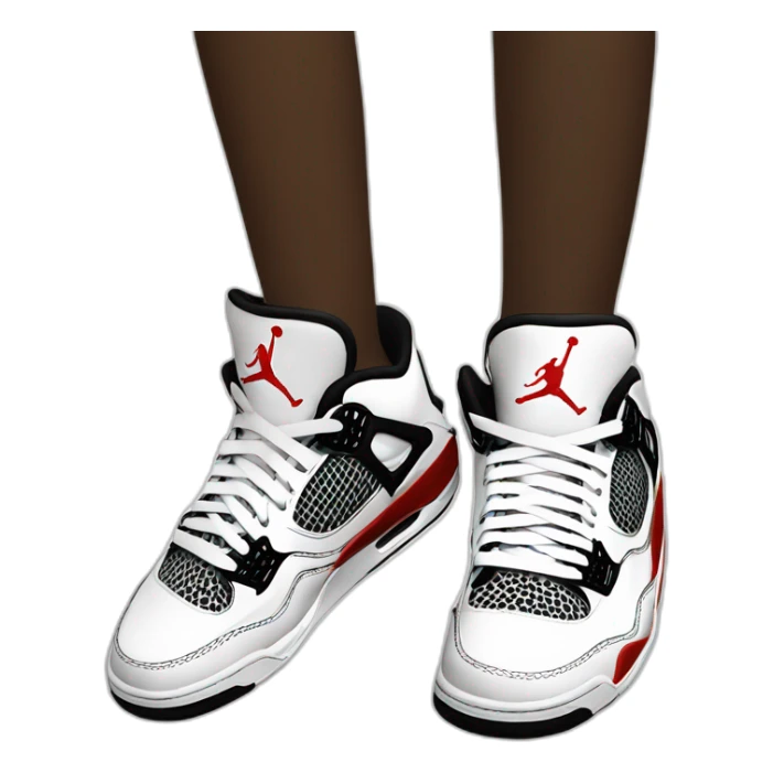 Monkey wearing Jordan 4 on its feet sticker