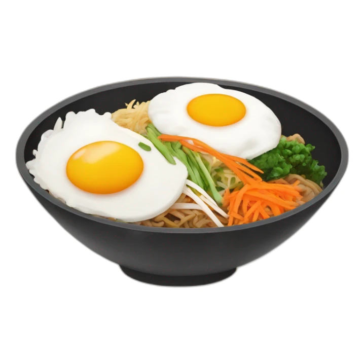 bowl of bibimbap no eggs sticker