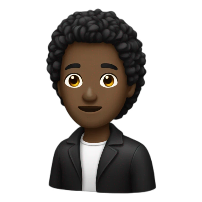 hombre de negro con capa y mascara negra sticker