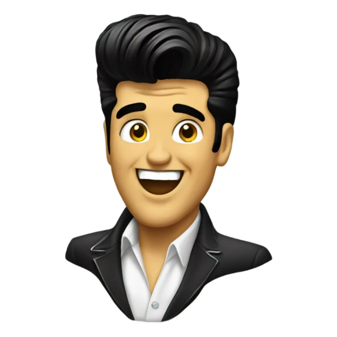 elvis smiley sticker