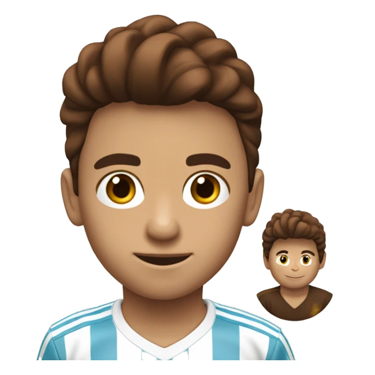 niño Del argentina FC 7 años con el pelo marron sticker