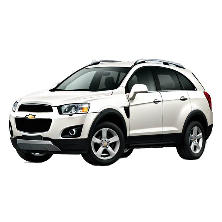 Car Chevrolet captiva behind sticker