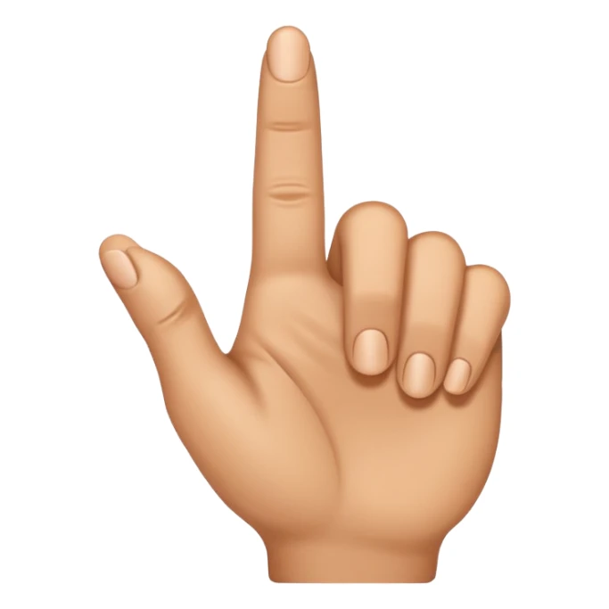 Eine Hand mit einem Finger der nach links zeigt  sticker