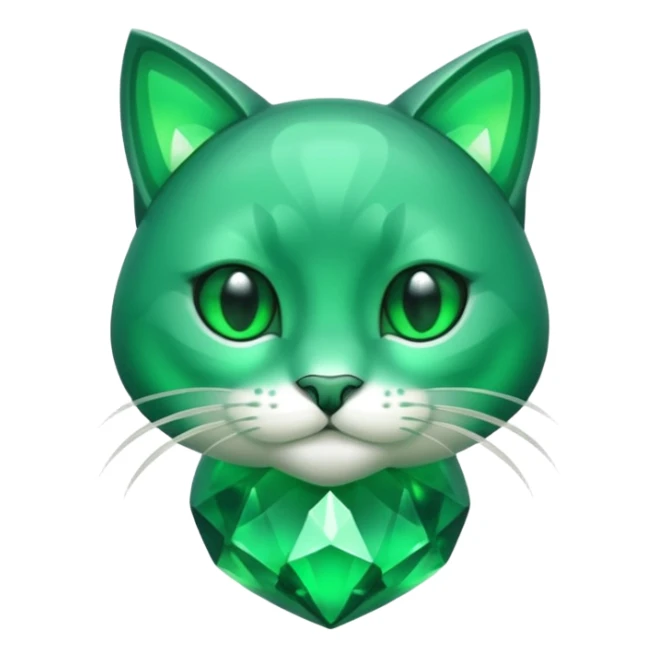 emerald gem cat the whole body sticker