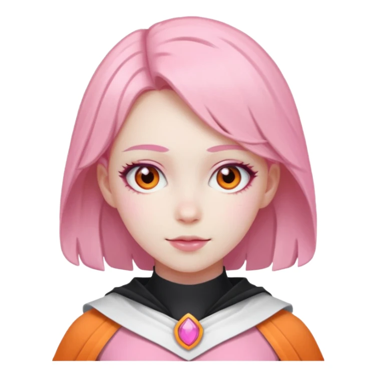 Pinkorangewhite cosplay sticker