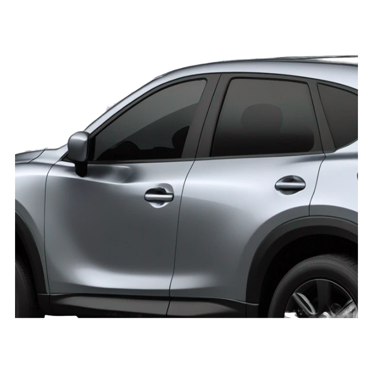 mazda cx5 2024 polymetal grey with black rims close up sticker