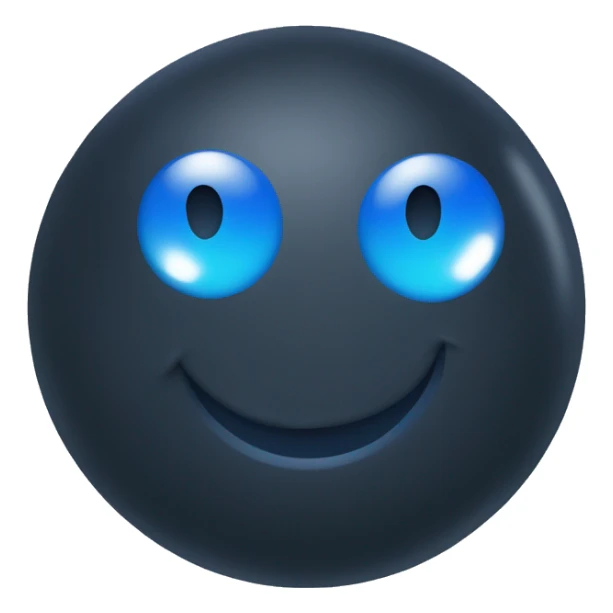 Black and blue balls sticker