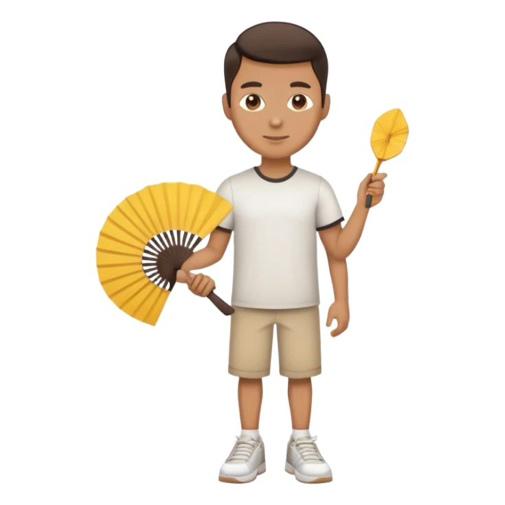 Shoes, fan,shirt sticker