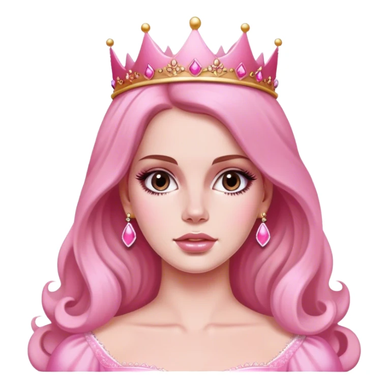 Lana Del Rey as a pink princess sticker
