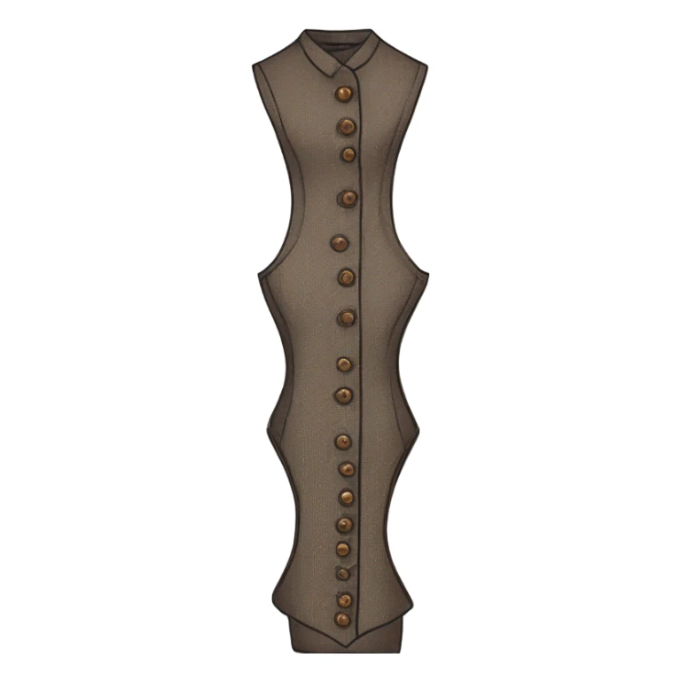 vintage vest for woman sticker