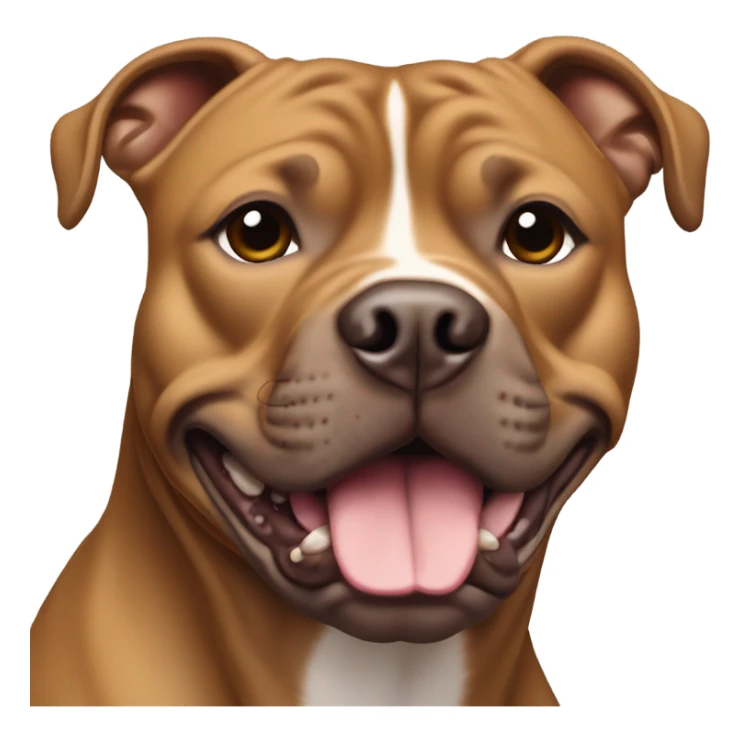 Staffordshire bull terrier light brown sticker