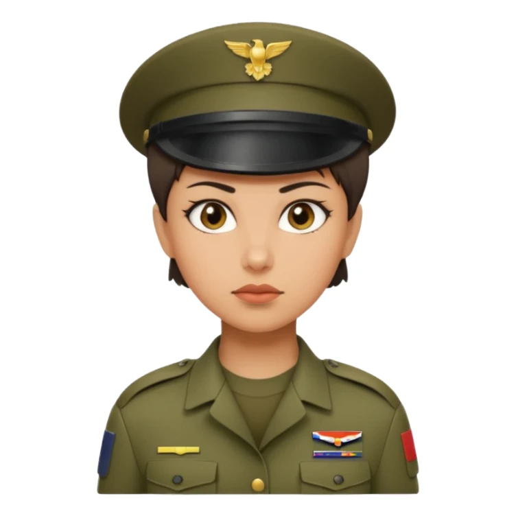 female soldier hair style wit\h out cap sticker