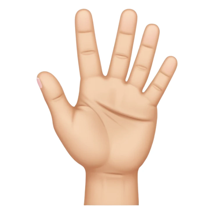 UN MANO, A PUGNO, CON CINQUE DITA, E IL MIGNOLO, L' ULTIMO DITO, ALL' IN SÙ  sticker