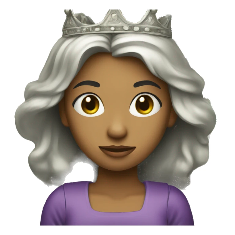 Girl with crown holding dollar bills  sticker