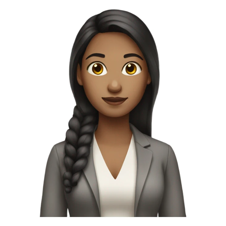 Woman with dark hair light skin beautiful  sticker